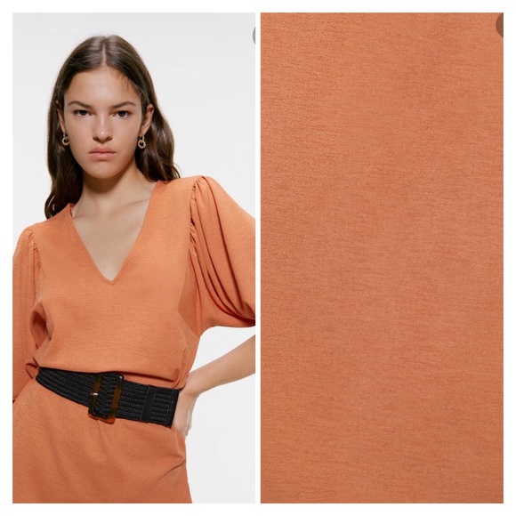 BELTED MIDI DRESS - Picture 3 of 4